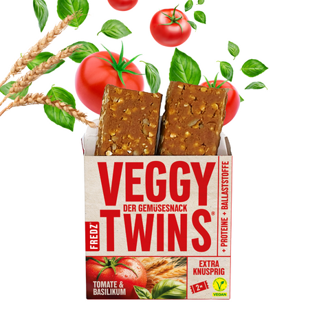 VeggyTwins® Tomate & Basilikum (10 Stück)