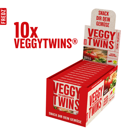 VeggyTwins® Tomate & Basilikum (10 Stück)