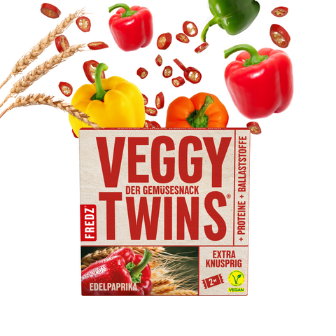 VeggyTwins® Paprika & Chili (10 Stück)