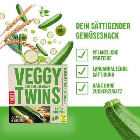 VeggyTwins® Zucchini & Lauch (10 Stück)